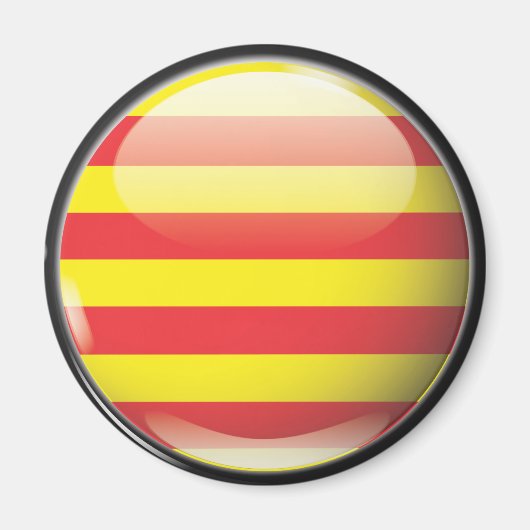 Aimant Drapeau et escudo de Catalogne (Devant)