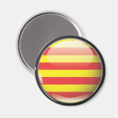 Aimant Drapeau et escudo de Catalogne (Recto/Verso)