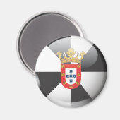 Aimant Drapeau et escudo de Ceuta (Recto/Verso)