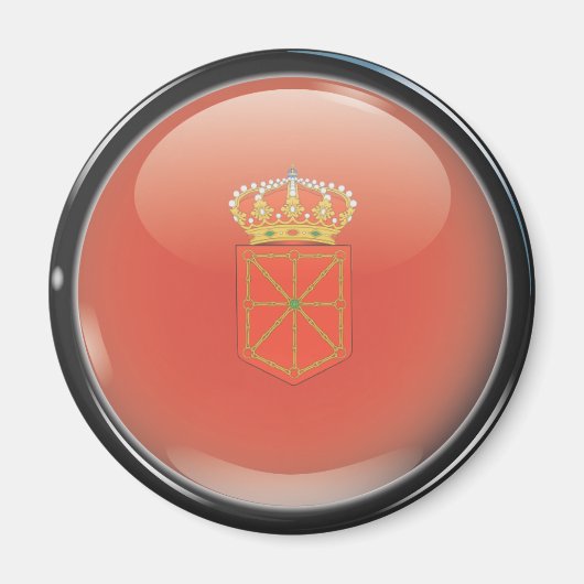 Aimant Drapeau et escudo de Navarre (Devant)