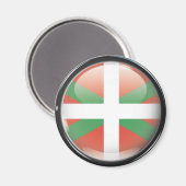 Aimant Drapeau et escudo d'Euskadi (Recto/Verso)
