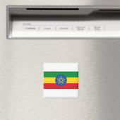 Aimant Drapeau Éthiopie (In Situ (Lave-vaisselle))