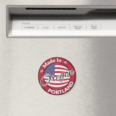 Aimant Drapeau Fabriqué à Portland Oregon USA (In Situ (Lave-vaisselle))