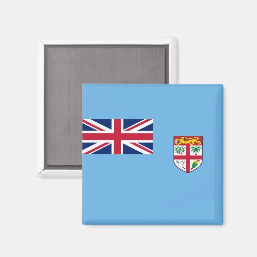 Aimant Drapeau fidjien (Fidji) (Recto/Verso)