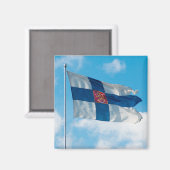 Aimant Drapeau finlandais (Recto/Verso)