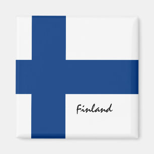 Aimant Drapeau finlandais & vacances finlandaises, fans d