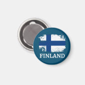 Aimant Drapeau Finlande (Recto/Verso)