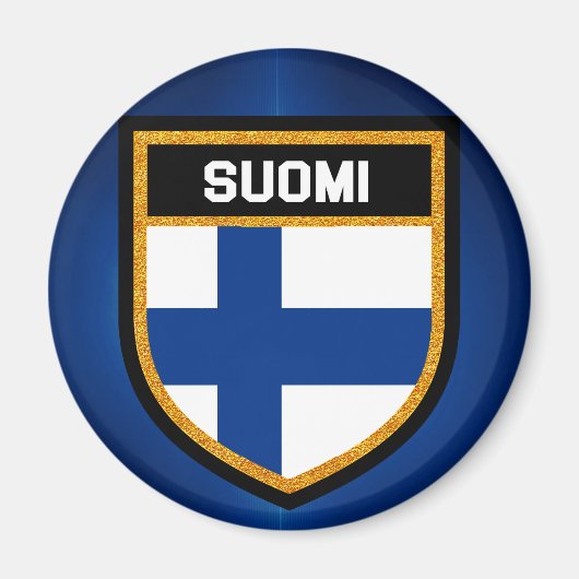 Aimant Drapeau Finlande (Devant)