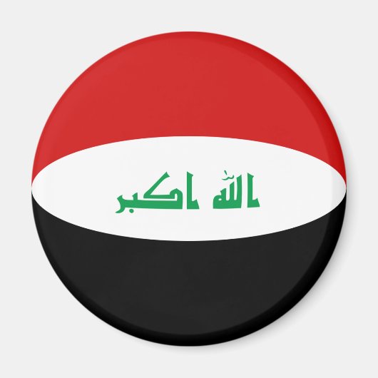 Aimant Drapeau Fish-Eye Irak (Devant)