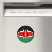 Aimant drapeau fish-eye Kenya (In Situ (Lave-vaisselle))