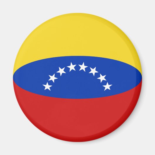 Aimant Drapeau Fish-eye Venezuela (Devant)