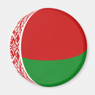 Aimant drapeau fisheye Biélorussie