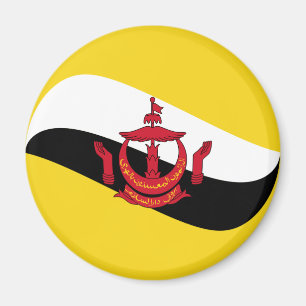 Aimant Drapeau Fisheye Brunei