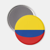 Aimant Drapeau Fisheye Colombie (Recto/Verso)