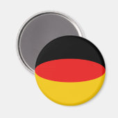 Aimant drapeau fisheye d'Allemagne (Recto/Verso)
