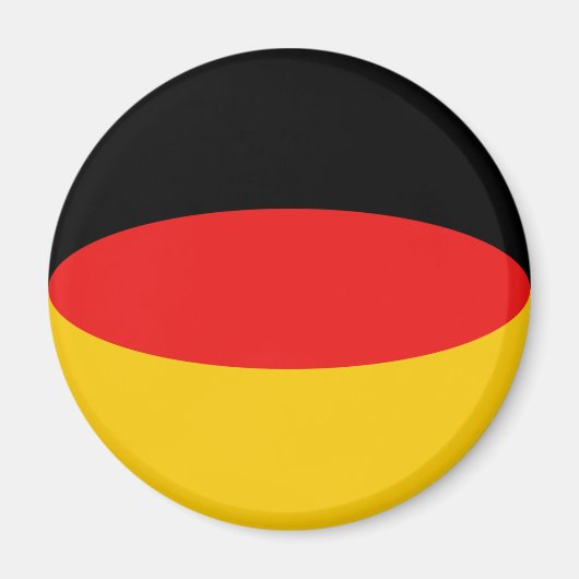 Aimant drapeau fisheye d'Allemagne (Devant)