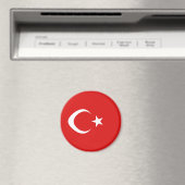 Aimant drapeau fisheye de Turquie (In Situ (Lave-vaisselle))