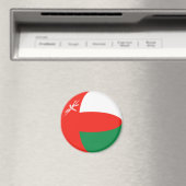 Aimant drapeau Fisheye d'Oman (In Situ (Lave-vaisselle))