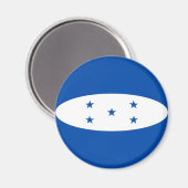 Aimant drapeau fisheye du Honduras (Recto/Verso)