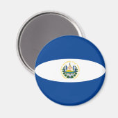 Aimant drapeau fisheye El Salvador (Recto/Verso)