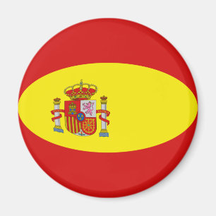 Aimant Drapeau Fisheye Espagne