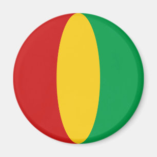 Aimant Drapeau Fisheye Guinée-Conakry