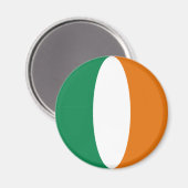 Aimant Drapeau Fisheye Irlande (Recto/Verso)