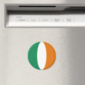 Aimant Drapeau Fisheye Irlande (In Situ (Lave-vaisselle))