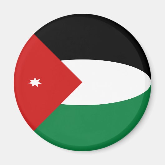 Aimant drapeau fisheye Jordan (Devant)