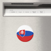 Aimant Drapeau Fisheye Slovaquie (In Situ (Lave-vaisselle))