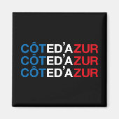 Aimant Drapeau français COTE D'AZUR (Devant)