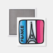 Aimant Drapeau français - France (Recto/Verso)