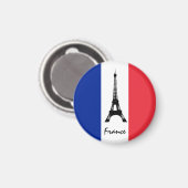 Aimant Drapeau français Magnet, Tour Eiffel, vacances, Fr (Recto/Verso)