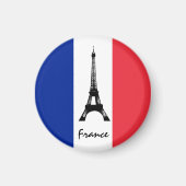 Aimant Drapeau français Magnet, Tour Eiffel, vacances, Fr (Devant)