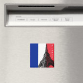 Aimant Drapeau français & Tour Eiffel - France /fans spor (In Situ (Lave-vaisselle))