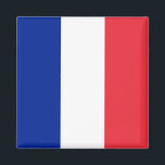 Aimant Drapeau France<br><div class="desc">Le drapeau français est un tricolore vertical. Les couleurs utilisées dans le drapeau sont le bleu, le rouge, le blanc. La proportion du drapeau français est de 2:3. Le drapeau de la France fut adopté en 1830. La première utilisation de la conception actuelle du drapeau remonte à 1794. La dernière...</div>