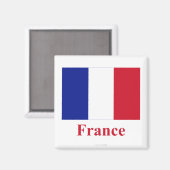 Aimant Drapeau France avec nom (Recto/Verso)