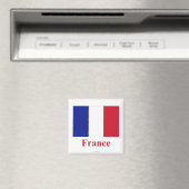 Aimant Drapeau France avec nom (In Situ (Lave-vaisselle))