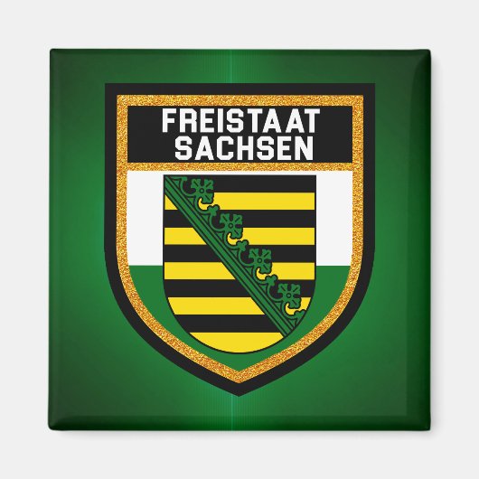Aimant Drapeau Freistaat Sachsen (Devant)