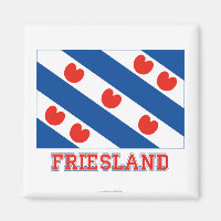 Drapeau Friesland avec nom
