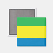Aimant Drapeau Gabon (Recto/Verso)