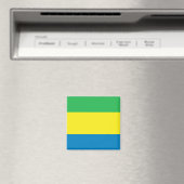 Aimant Drapeau Gabon (In Situ (Lave-vaisselle))