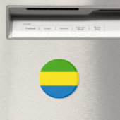 Aimant Drapeau Gabon (In Situ (Lave-vaisselle))
