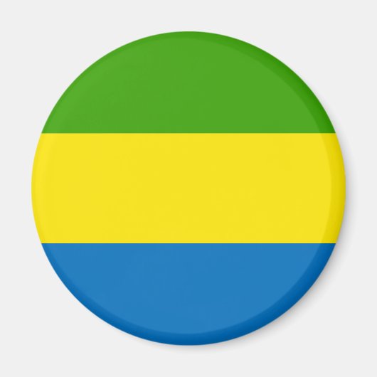 Aimant Drapeau Gabon (Devant)
