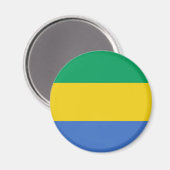 Aimant Drapeau Gabon (Recto/Verso)