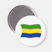 Aimant Drapeau Gabonais (Recto/Verso)