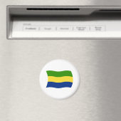 Aimant Drapeau Gabonais (In Situ (Lave-vaisselle))