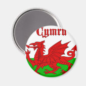 Aimant Drapeau gallois Cymru (Recto/Verso)