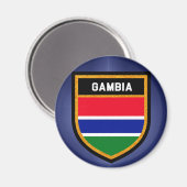 Aimant Drapeau Gambie (Recto/Verso)