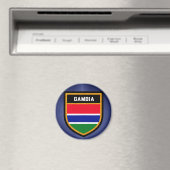 Aimant Drapeau Gambie (In Situ (Lave-vaisselle))